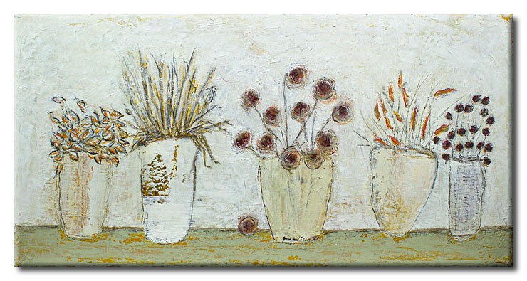 Karin Melé - Fleurs sauvages-20 x 40 cm