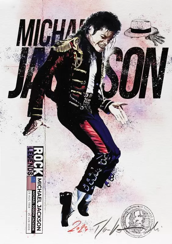 Thomas Jankowski - Michael Jackson Version mini - Original Mischtechnik (Unikat)  