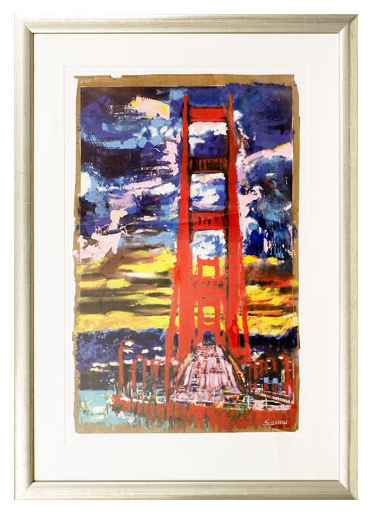 Sascha Wussow - The View From Sausalito - original Grafik handsigniert