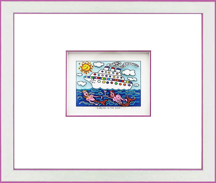 james-rizzi-sirens-in-the-sea-gerahmt-kunst-3d