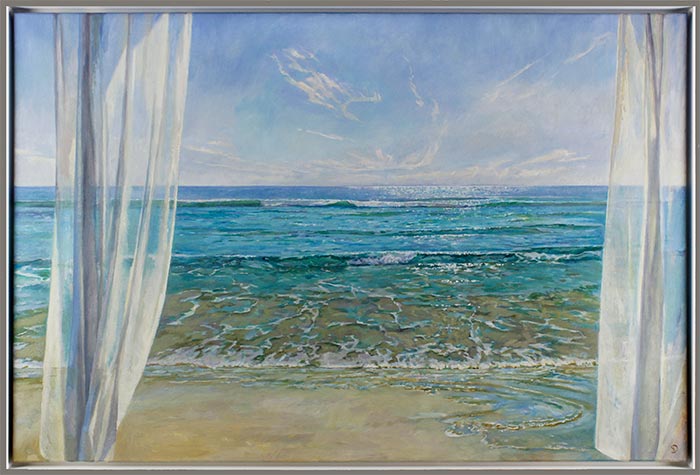 Diego Santos original Gemälde - Ocean Breeze - handgemalt