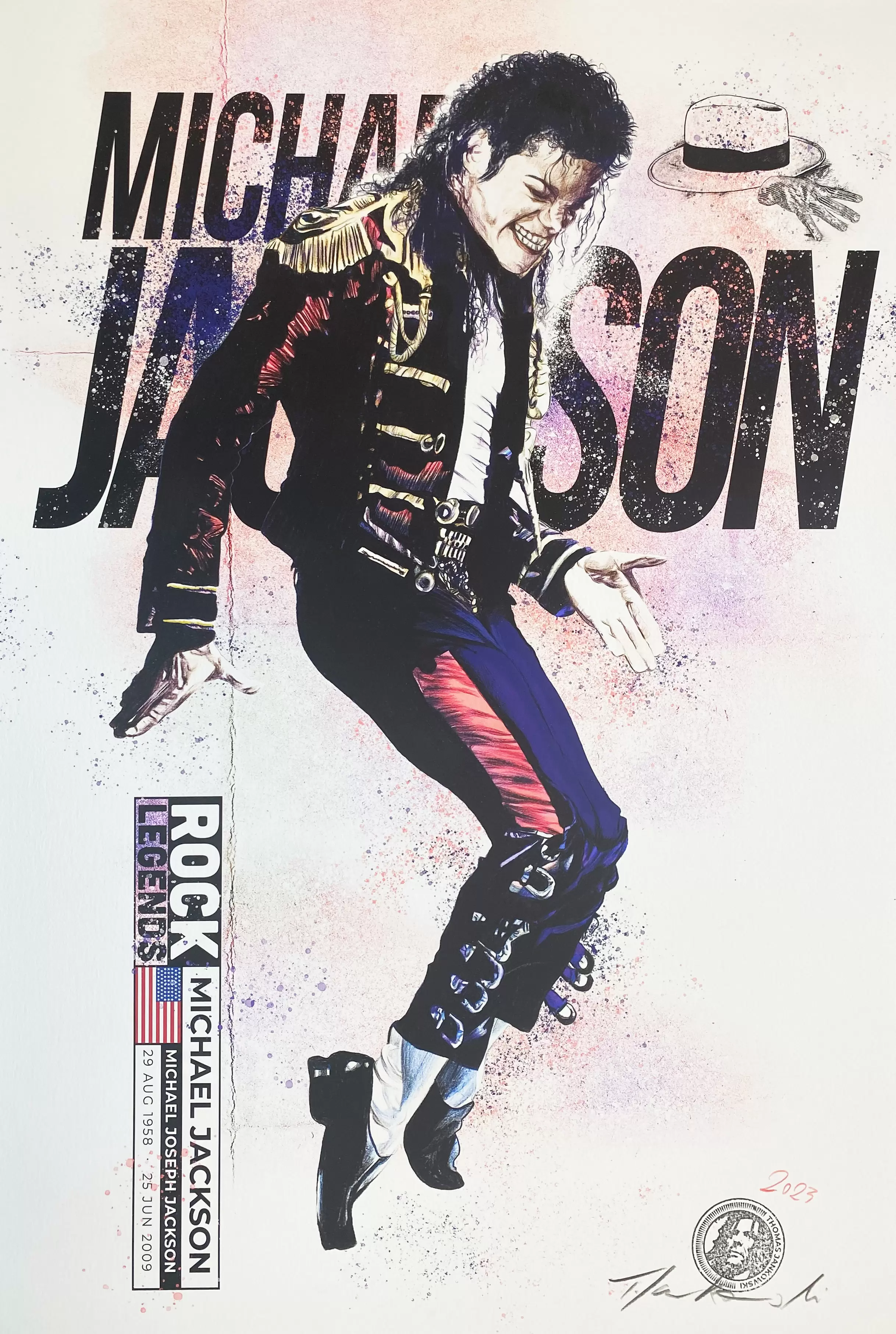 Thomas Jankowski - Michael Jackson Version groß - Original Mischtechnik (Unikat) 