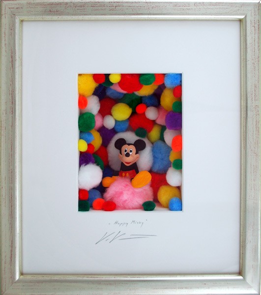  Volker Kühn Bilder - Happy Mickey - orig. 3D-Bildobjekt