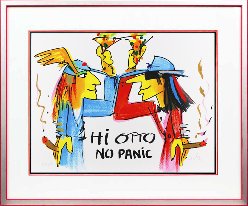Udo Lindenberg Bilder - HI OTTO - NO PANIC -  original Grafik handsigniert 