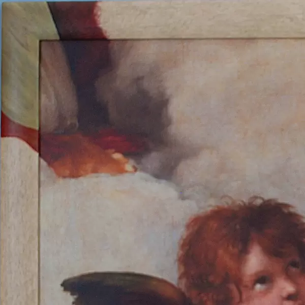 Raphael da Urbino - Angeli  Engel im Unikatrahmen