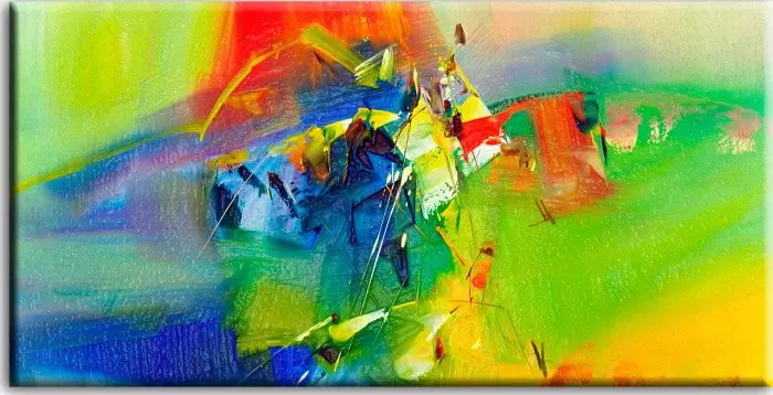 Totti Moreno Leinwandbild - Abstrakte Composition
