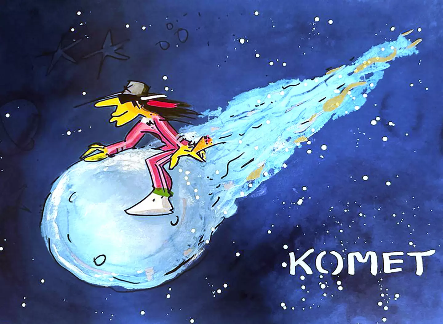 Udo Lindenberg - KOMET - Midnight Edition - original Siebdruck, handsigniert