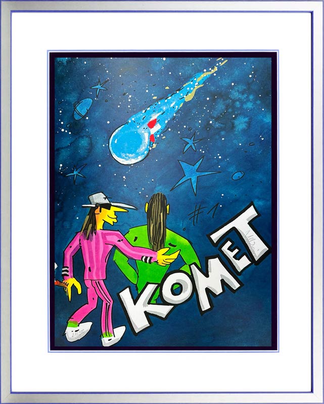 udo-lindenberg-komet-nummer-eins-midnight-silber-blau-gerahmt