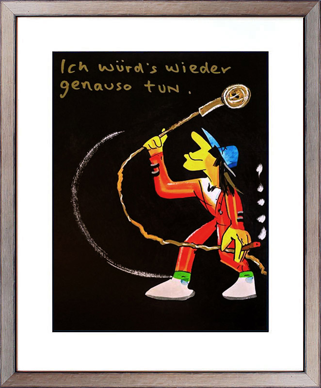 1 Udo Lindenberg ICH WÜRD´S WIEDER GENAUSO TUN - Black Edition - original Siebdruck, handsigniert 