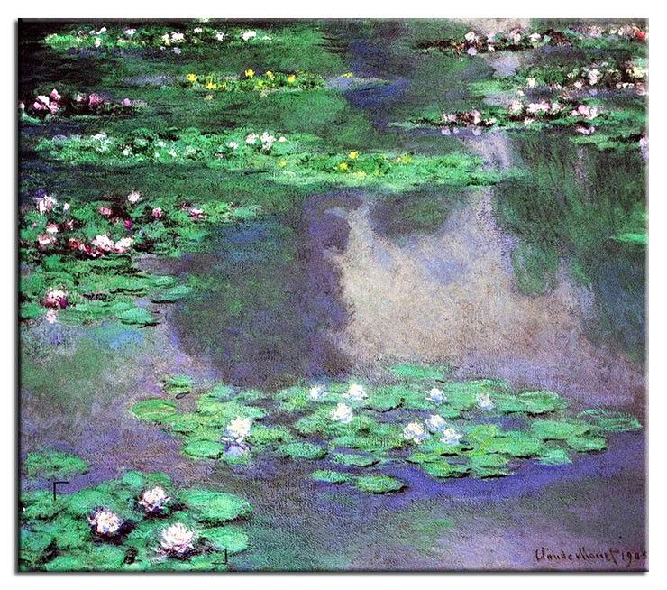 Claude Monet Bilder Seerosen - Wasserlandschaft Leinwandbild Oder ...